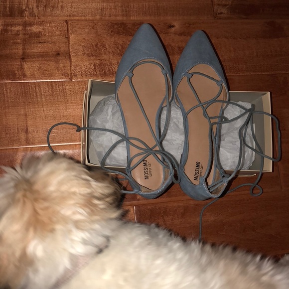 Mossimo ice blue lace up ballet flats - Picture 5 of 5